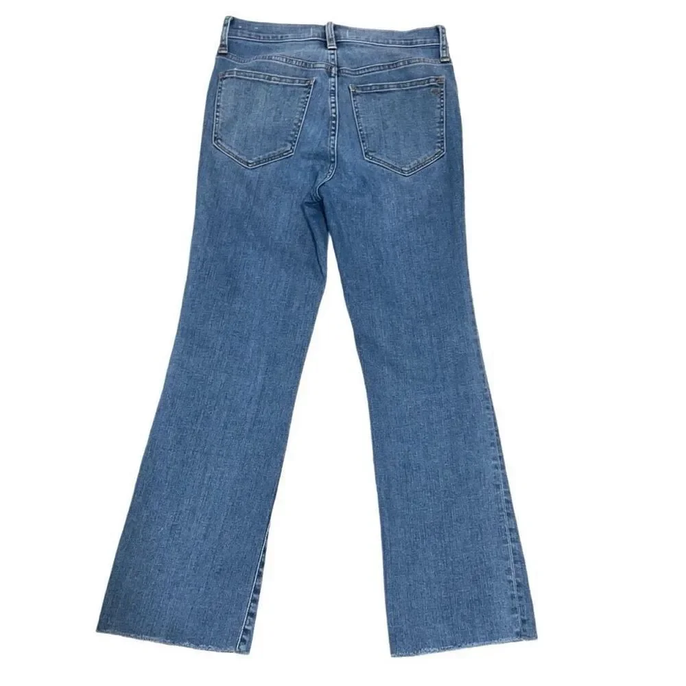 Madewell Cali Demi-Boot Jeans in Shoreham Wash Cropped Mid-Rise Womens size 26 - Picture 3 of 10
